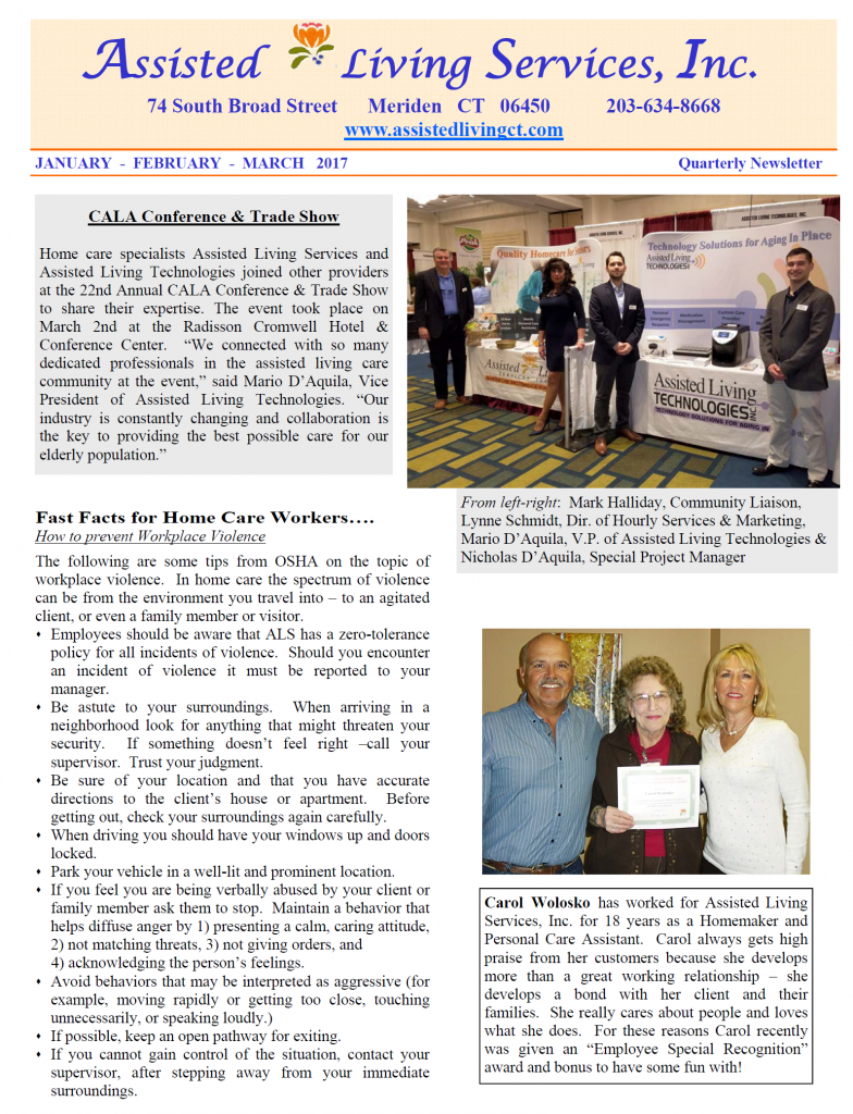 2017 Q1 Newsletter page 1